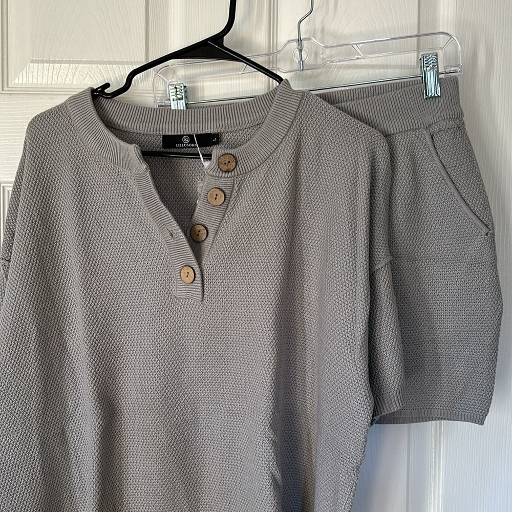 Zara Gray High Waist Top